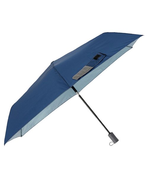 innovator(イノベーター)/イノベーター innovator 折りたたみ傘 折り畳み傘 遮光 晴雨兼用 UVカット メンズ レディース 雨傘 傘 雨具 55cm ワンタッチ 無地 撥水 U/ブルー
