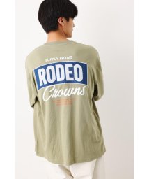 RODEO CROWNS WIDE BOWL(ロデオクラウンズワイドボウル)/メンズデニムアップリケTシャツ/L/KHA1