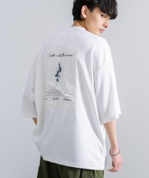 Rocky Monroe(ロッキーモンロー)/半袖Tシャツ アート プリント メンズ レディース クルーネック COOLダンボール カットソー 接触冷感 吸水速乾 UVカット ビッグシルエット オーバーサイ/ホワイト系