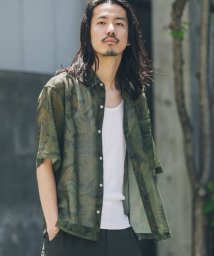 URBAN RESEARCH Sonny Label(アーバンリサーチサニーレーベル)/メッシュパナマプリントショートスリーブシャツ/ボタニカルKHA