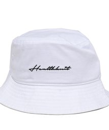 healthknit(ヘルスニット)/Healthknit ロゴ刺繍バケットハット 帽子/ホワイト