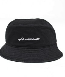 healthknit(ヘルスニット)/Healthknit ロゴ刺繍バケットハット 帽子/ブラック系1