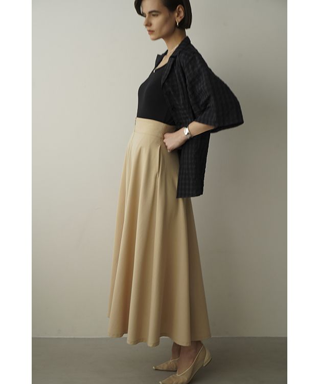 セール】W FACE FRONT ZIP FLARE SKIRT(505309533) | クラネ(CLANE