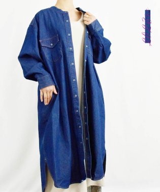 ARGO TOKYO/『2023REnew』Denim Shirt One－piece 29008　再販アイテム　デニムシャツワンピース　デニムシャツ　シャツワンピース　デニムワンピ/505327693