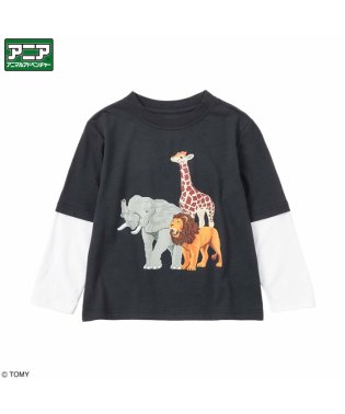 MAC HOUSE(kid's)/アニア アニマルアドベンチャー プリントロングスリーブTシャツ BGB162/505328705