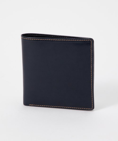 Whitehouse Cox(ホワイトハウスコックス)/ホワイトハウスコックス Whitehouse Cox ES2376 二つ折り財布 HIPSTER CARD WALLET メンズ 財布 ミニ財布 小銭入れ シン/ネイビー