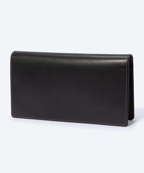 Whitehouse Cox(ホワイトハウスコックス)/ホワイトハウスコックス Whitehouse Cox ES2381 長財布 TALL WALLET メンズ 財布 ロングウォレット サドルレザー 二つ折り 本革/ブラック系1