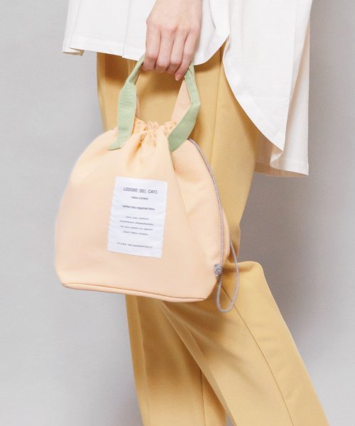 mili an deni(ミリアンデニ)/保冷巾着ランチバッグ バッグ 鞄 小物 雑貨 フリーサイズ レディース/オレンジ