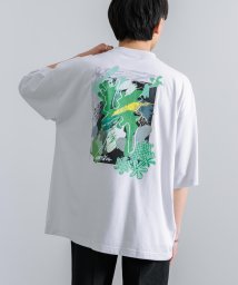 Rocky Monroe(ロッキーモンロー)/Tシャツ 半袖 刺繍 プリント カットソー メンズ レディース ビッグシルエット オーバーサイズ ゆったり ルーズ ワイド クルーネック TC天竺 カジュアル /ライトグレー