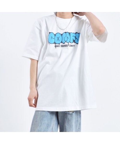 MODISH GAZE(モディッシュ ガゼ)/グラフィックプリントTシャツ　COMFY　/ホワイト