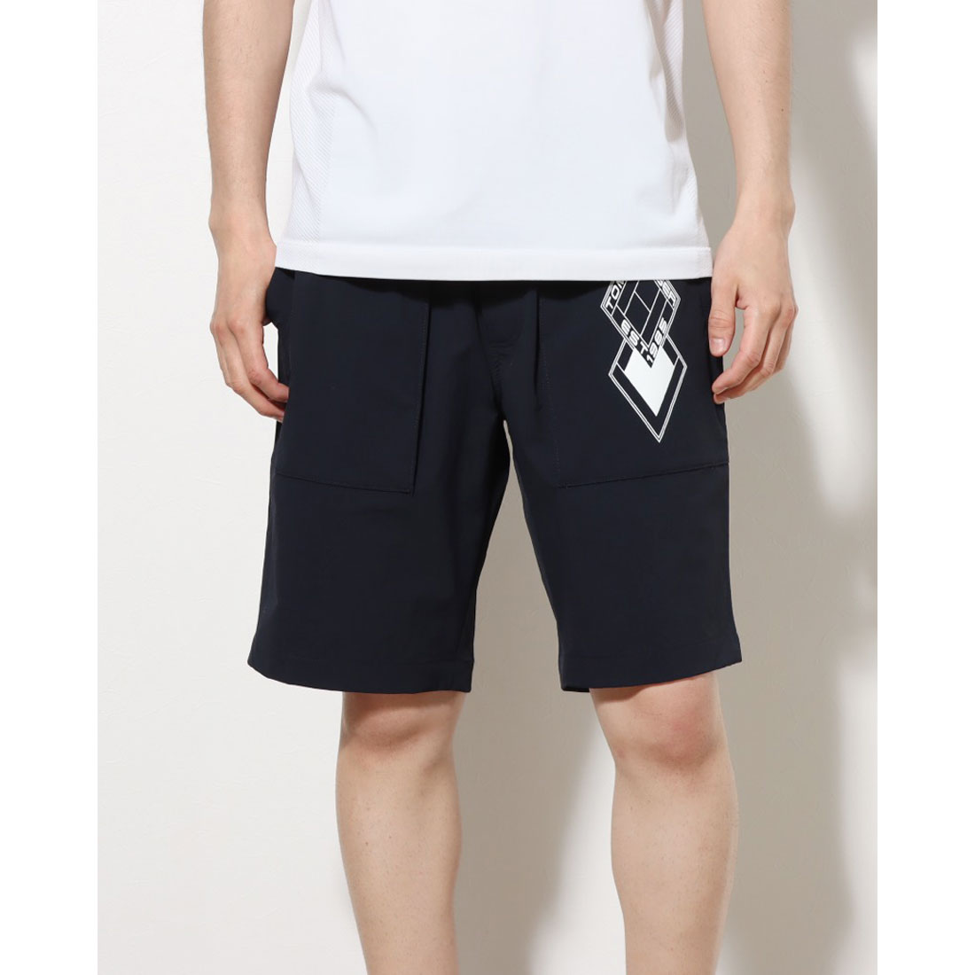 セール】【セットアップ対応商品】ハーレムプルオンロゴショートパンツ  