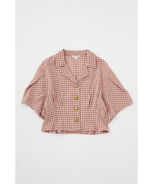 moussy(マウジー)/SUMMER GINGHAM CHECK シャツ/ORG