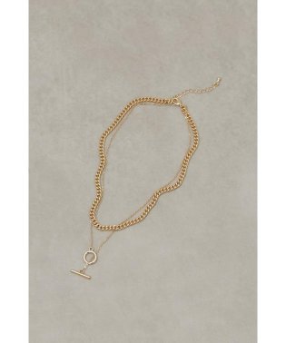 AZUL by moussy/LAYERD CHAIN MANTEL NECKLACE/505330364