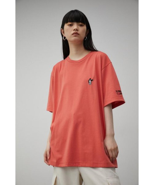 AZUL by moussy(アズールバイマウジー)/ONE POINT LOGO TEE/L/ORG1