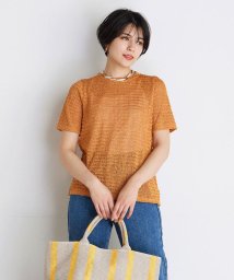 INED CLARO(イネドクラロ)/ループフリンジTシャツ/オレンジ1