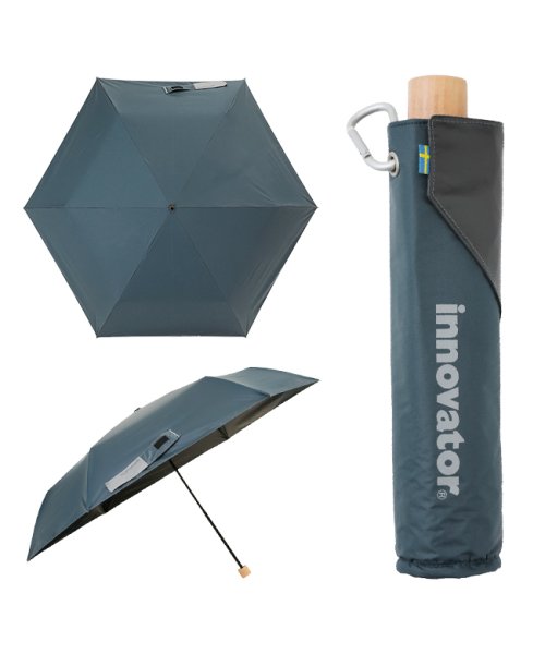 innovator(イノベーター)/イノベーター 折りたたみ傘 晴雨兼用 INNOVATOR 大きい 軽量 遮光 遮熱 撥水 UVカット/ネイビー系1