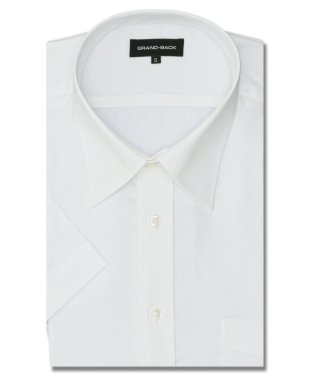 GRAND-BACK/【大きいサイズ】グランバック/GRAND－BACK 綿100％ 形態安定 セミワイドカラー 半袖 シャツ メンズ ワイシャツ ビジネス yシャツ 速乾 ノーアイ/505331222