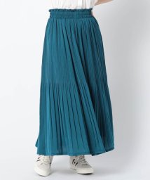 Grand PARK(グランドパーク)/洗えるヴィンテージサテンスカート/60ブルー