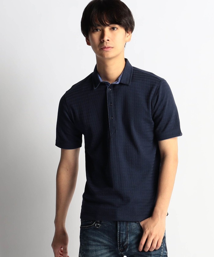 WEB限定商品】変形針抜ポロシャツ(505249199) | ハイダウェイ ニコル