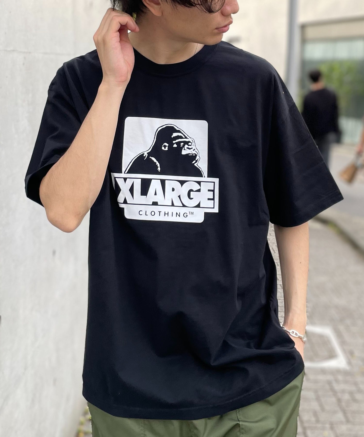 エクストララージ X-LARGE コットンキャンバス ワイド テーパード パンツ