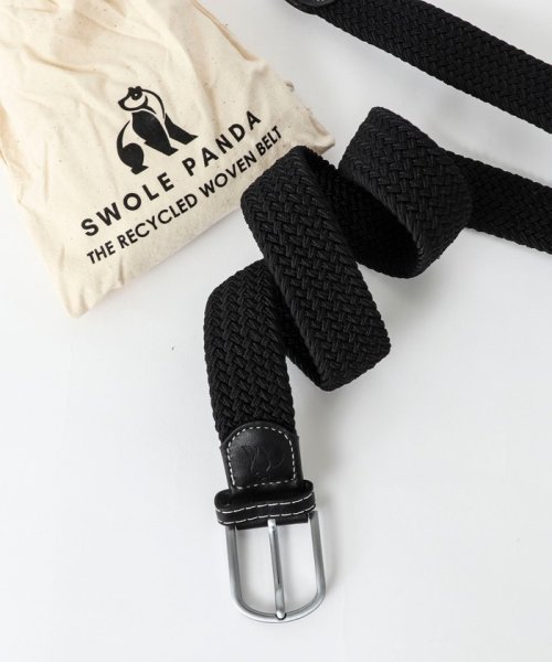 NOLLEY’S goodman(ノーリーズグッドマン)/【SWOLE PANDA/スウォール パンダ】RECYCLED WOVEN BELT SOLID/ブラック