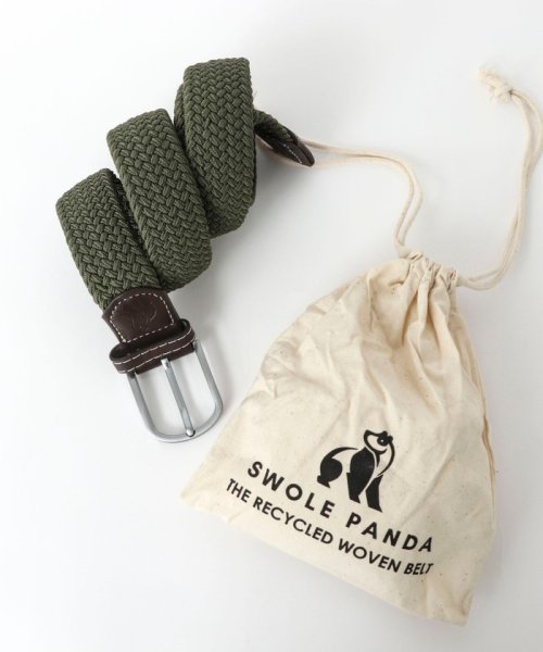 NOLLEY’S goodman(ノーリーズグッドマン)/【SWOLE PANDA/スウォール パンダ】RECYCLED WOVEN BELT SOLID/オリーブ