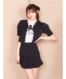 Darich(Darich)/【セットアップ対応商品】スカラップショートジャケット/BLK