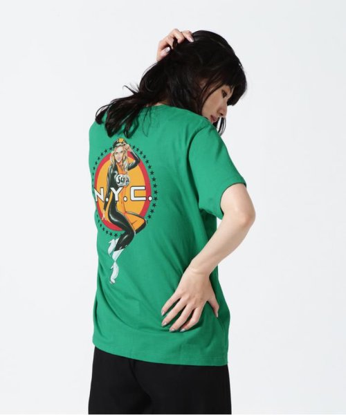 Schott(ショット)/Women's/SS T－SHIRT PINN－UP/ピンナップガール Tシャツ/グリーン