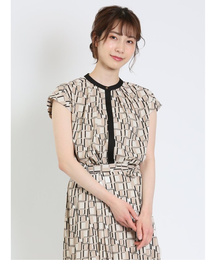 ソルボワ モラビトブラン バンドカラー 比翼仕立て とろみ素材