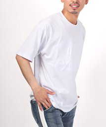LUXSTYLE/3DエンボスロゴプリントTシャツ/Tシャツ メンズ 半袖 半袖Tシャツ ビッグシルエット カットソー エンボス/505333405