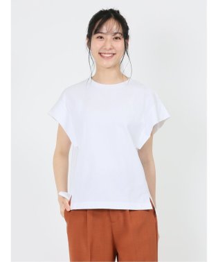 m.f.editorial/コットン フレンチスリーブ Tシャツ レディース シャツ カットソー トップス ブラウス カジュアル インナー ビジネス ギフト プレゼント/505333552