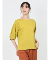 m.f.editorial/マルレーヌジョベル/MARLENE JOBERT 接触冷感 クルーネック 5分袖タックTシャツ レディース シャツ カットソー トップス ブラウス カジュアル /505333556