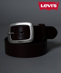SITRY(SITRY)/【SITRY】【Levi's】スクエアバックル 35mm レザーベルト/ メンズ レザー ベルト 革 牛革 カジュアル /ダークブラウン