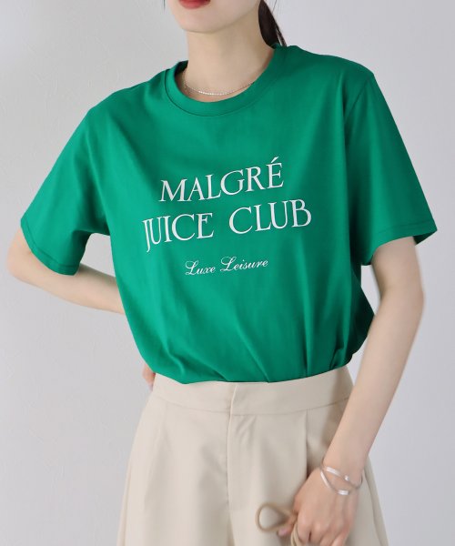 BLUEEAST(ブルーイースト)/MALGRE JUICE CLUBプリントTシャツ/グリーン