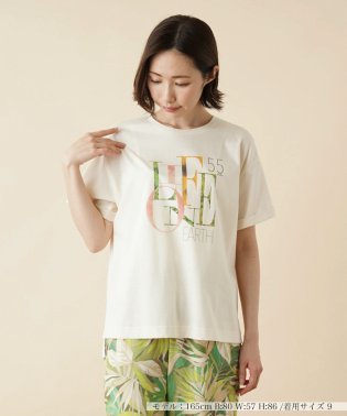 Leilian/ロゴプリントTシャツ/505297339