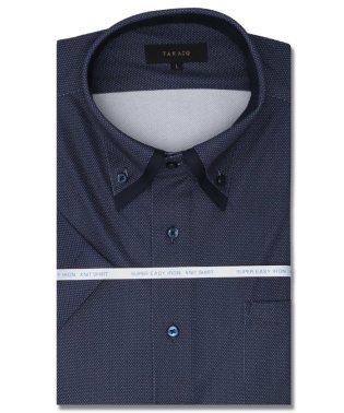 TAKA-Q/クールパス スタンダードフィット ボタンダウン半袖ニット 半袖 シャツ メンズ ワイシャツ ビジネス yシャツ 速乾 ノーアイロン 形態安定/505334880