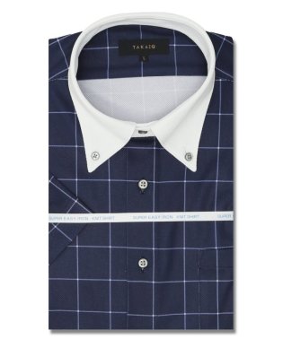 TAKA-Q/クールパス スタンダードフィット ボタンダウン半袖ニット 半袖 シャツ メンズ ワイシャツ ビジネス yシャツ 速乾 ノーアイロン 形態安定/505334882