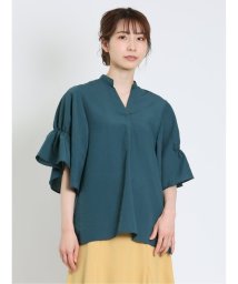 m.f.editorial/袖シャーリング シャツチュニック レディース シャツ カットソー トップス ブラウス カジュアル インナー ビジネス ギフト プレゼント/505334888