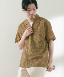 ITEMS URBANRESEARCH/リーフプリント オープンカラー半袖シャツ/505335034