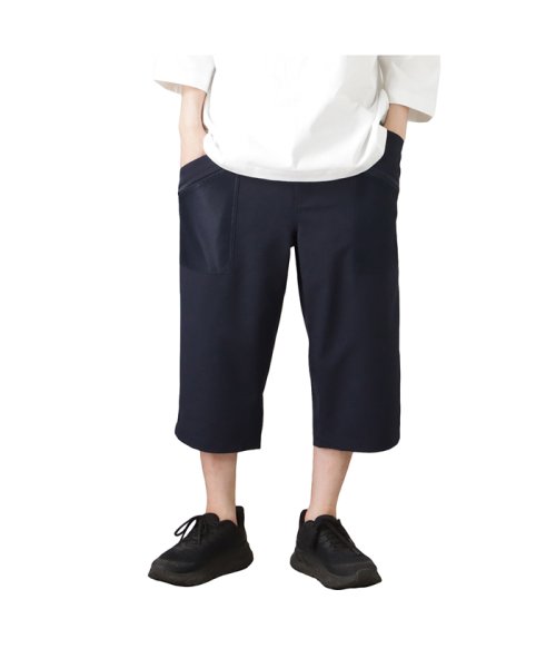 MAC HOUSE(men)(マックハウス（メンズ）)/NAVY ネイビー メッシュポケットクロップドパンツ NV－M017/ネイビー