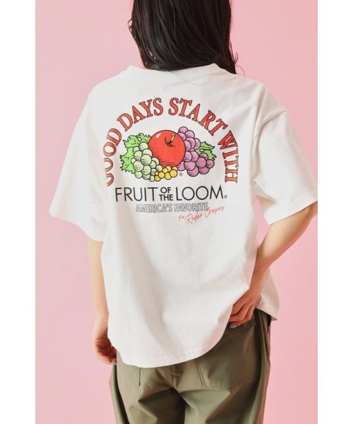 RODEO CROWNS WIDE BOWL(ロデオクラウンズワイドボウル)/FOTL フルーツロゴ Tシャツ/O/WHT1