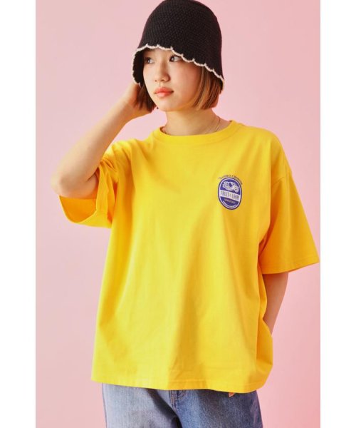 RODEO CROWNS WIDE BOWL(ロデオクラウンズワイドボウル)/FOTL フルーツロゴ Tシャツ/YEL