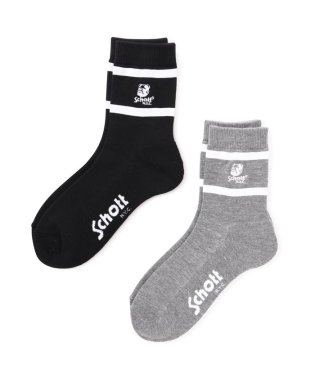 Schott/直営限定/HIGH SOCKS STENCIL BULLDOG/ハイソックス ステンシルブルドッグ/505335226