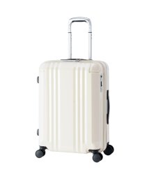 ASIA LUGGAGE(アジアラゲージ)/アジアラゲージ デカかるEdge スーツケース Mサイズ 52L 60L 拡張機能付き 軽量 超軽量 静音 ストッパー ALI－088－22W キャリーケース/ホワイト