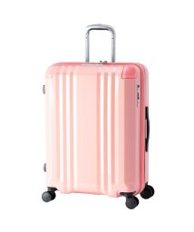 ASIA LUGGAGE(アジアラゲージ)/アジアラゲージ デカかるEdge スーツケース Lサイズ 70L 82L 拡張 大型 大容量 軽量 静音 ストッパー付き ALI－088－24W キャリーケース/ピンク