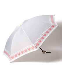 LANVIN en Bleu(umbrella)(ランバンオンブルー（傘）)/折りたたみ傘　プリントハート/ライトグレー