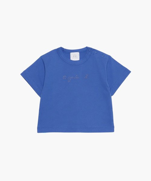 agnes b. BABY OUTLET(アニエスベー　ベビー　アウトレット)/【Outlet】 SDY8 L TS ベビー ロゴTシャツ/ブルー系その他