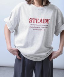 ZIP FIVE(ジップファイブ)/TC度詰め天竺厚盛刺繍半袖ビッグシルエットTシャツ/その他