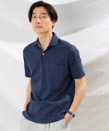 TAKEO KIKUCHI(タケオキクチ)/ボックスジャカード ポロシャツ/ネイビー（093）
