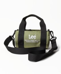 Lee(Lee)/【Lee/リー】ワンポイントロゴ シンプルデザイン ボストンショルダーバッグ/定番/アメカジ/ユニセックス/アーミーグリーン